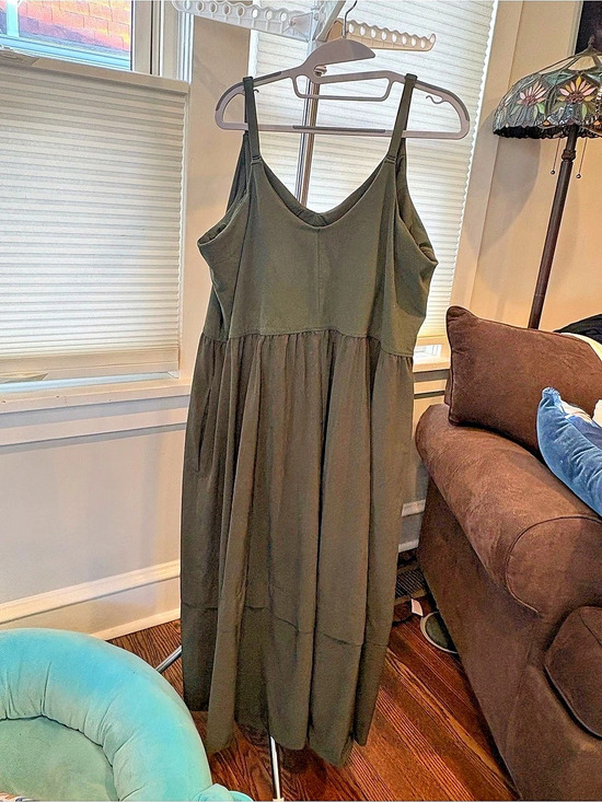 Athleta Dresses & Skirts - Athleta Olive Tank Dress w/ built in bra
